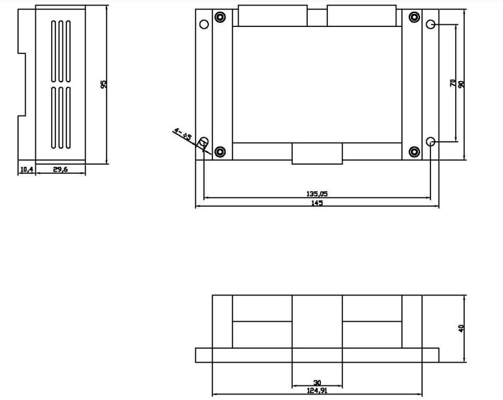 DCG-UBCH2 DCG-UBCH2-LZ insulation monitoring device dimension