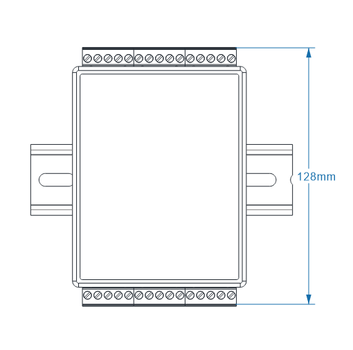 dimensions of DCEM dc energy meter