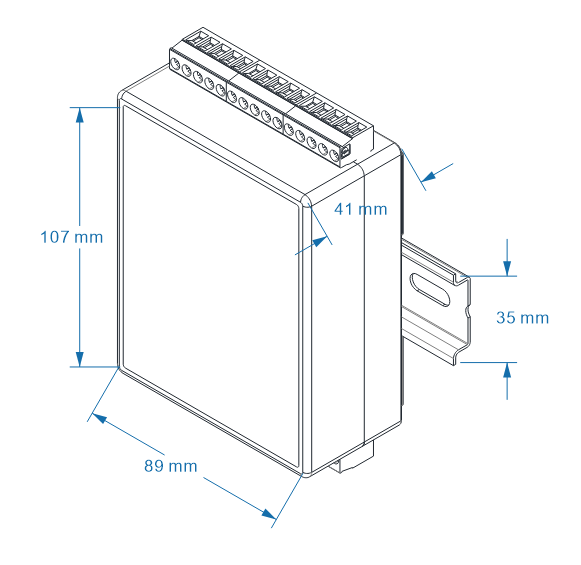 dimension of DCEM dc energy meter