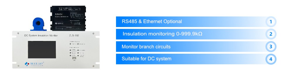 feature of ZJS-102 dc system insulation monitor relay