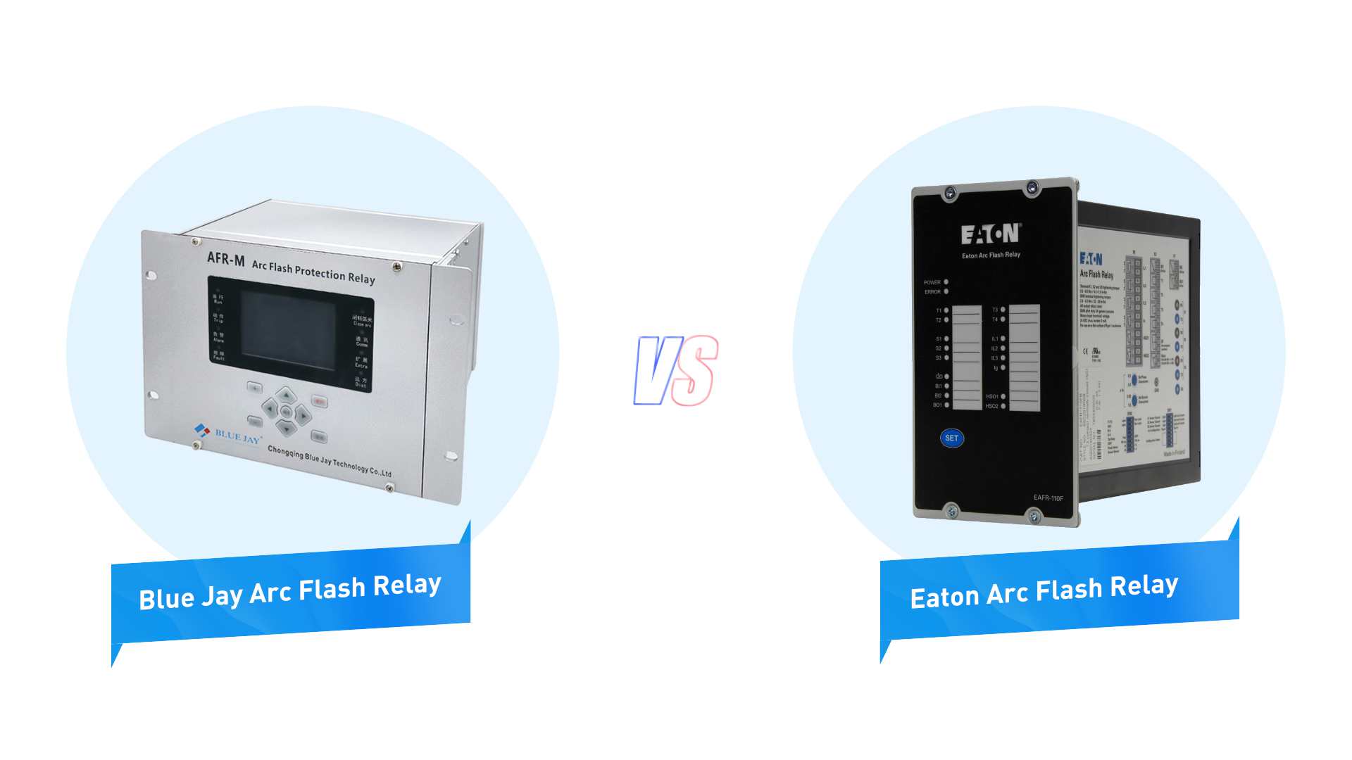 arc flash relay blue jay vs eaton