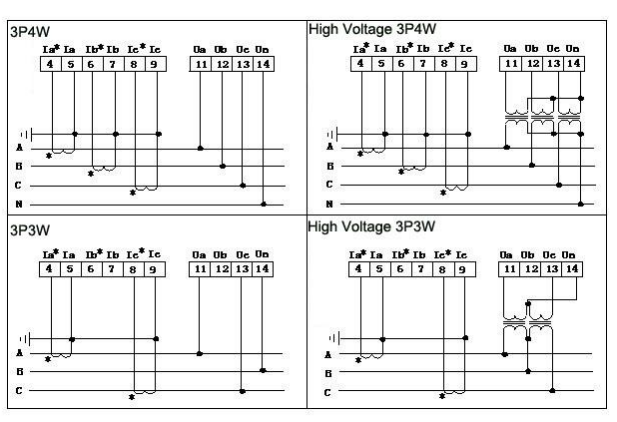 mfm meter wiring diagram