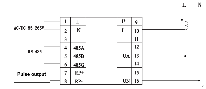 energy meter wiring diagram