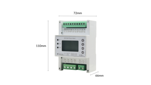 dimension of APM-4MJ multifunctional advanced power meter