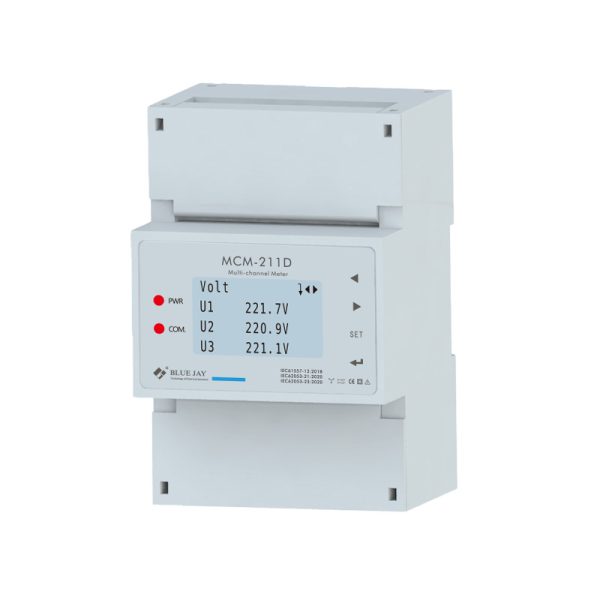 MCM211D single phase multi channel energy meter
