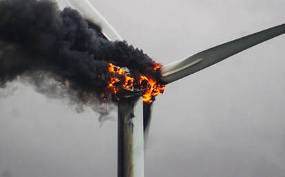 arc flash incident in wind turbines